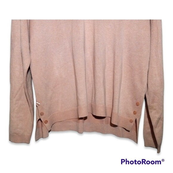 Tint & Shadow Knit Sweater-Size XL-Soft Pink-L/S- Button Detail - Casual - Picture 4 of 7